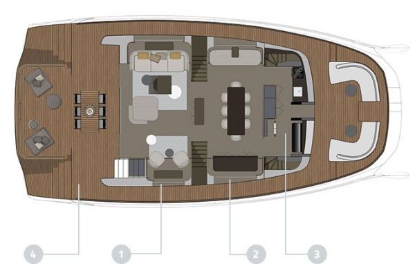 Two cabins layout